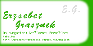 erzsebet grasznek business card